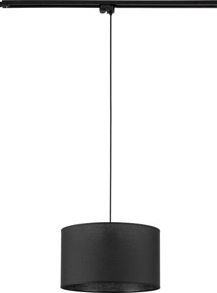 Lustră pe cablu pentru sistem de șină TRACER 1xE27/15W/230V d. 38 cm negru