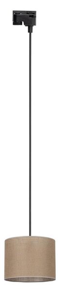 Lustră pe cablu pentru sistem de șină TRACER 1xE27/15W/230V d. 20 cm negru/maro
