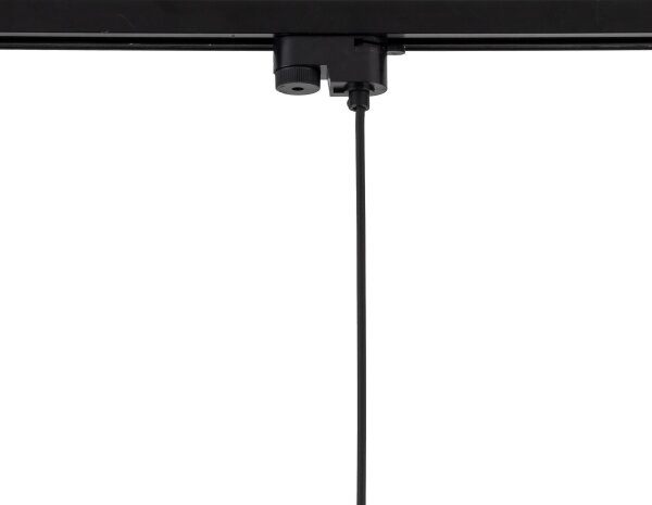 Lustră pe cablu pentru sistem de șină TRACER 1xE27/15W/230V d. 38 cm negru/alb