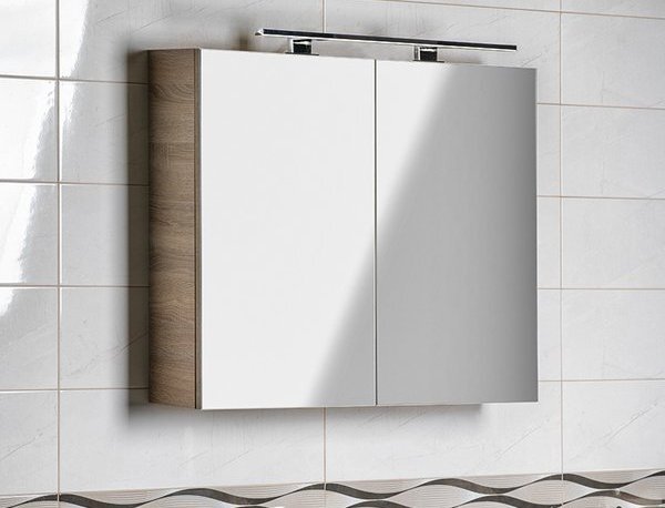Aqualine Aqualine, bucatarie VEGA 80x70x18cm, stejar platinat, VG880