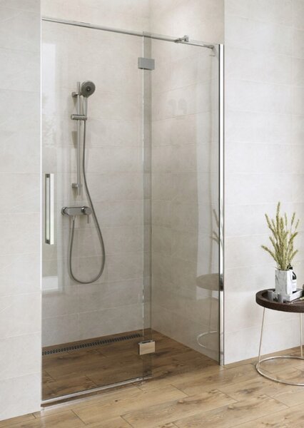 Cersanit Crea, usa cu balamale pentru deschidere 100X200 cm (stânga), sticla transparenta 8mm, profil cromat, S159-001