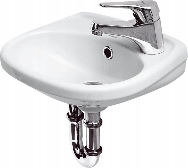 Cersanit Eko, chiuveta ceramica montata pe perete, 35 cm, K07-002-P