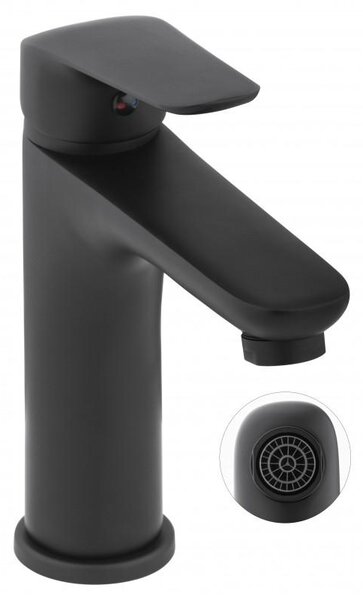 Erga Apio, baterie chiuveta h-165, negru mat, ERG-YKA-BU.APIO-BLK