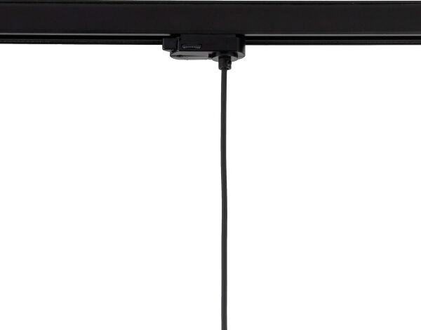 Lustră pe cablu pentru sistem de șină trifazic TRACER 1xE27/15W/230V d. 20 cm negru/alb