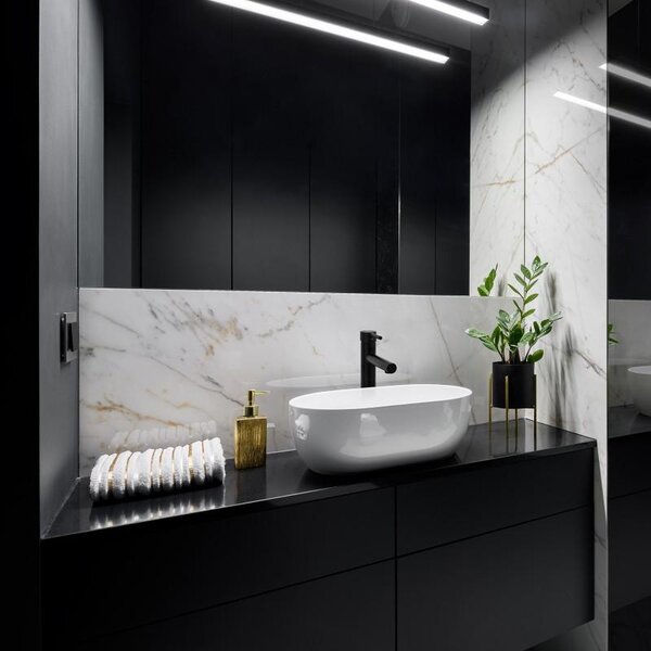 Erga Host, baterie pentru chiuvetă înaltă h-305, negru mat, ERG-YKA-BU.HOST-36-BLK