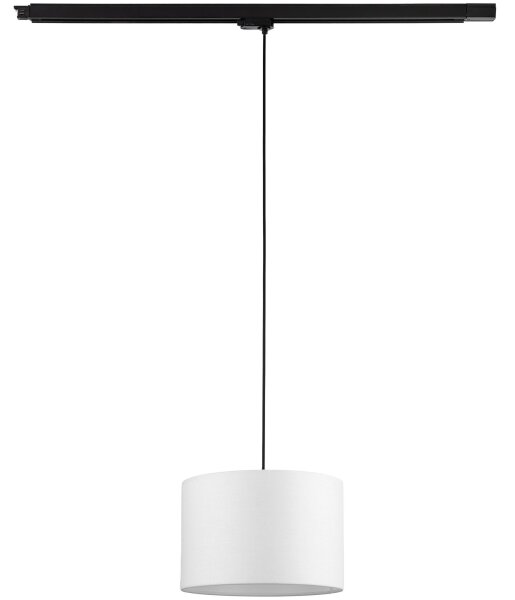Lustră pe cablu pentru sistem de șină trifazic TRACER 1xE27/15W/230V d. 30 cm negru/alb