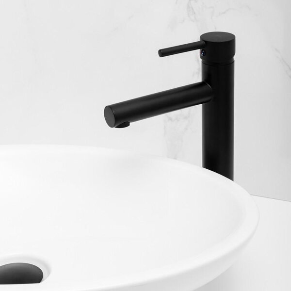 Erga Host, baterie pentru chiuvetă înaltă h-305, negru mat, ERG-YKA-BU.HOST-36-BLK