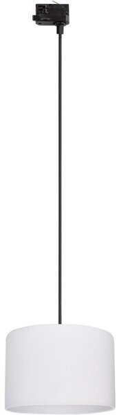 Lustră pe cablu pentru sistem de șină trifazic TRACER 1xE27/15W/230V d. 30 cm negru/alb