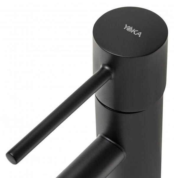 Erga Moli, baterie chiuveta h-190, negru mat, ERG-YKA-BU.MOLI-24-BLK