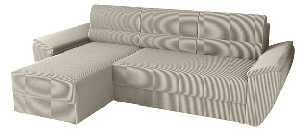 Coltar extensibil de colt TAVERO, bej deschis, reversibil, 251x140 cm