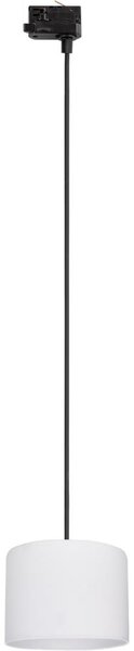Lustră pe cablu pentru sistem de șină trifazic TRACER 1xE27/15W/230V d. 20 cm negru/alb