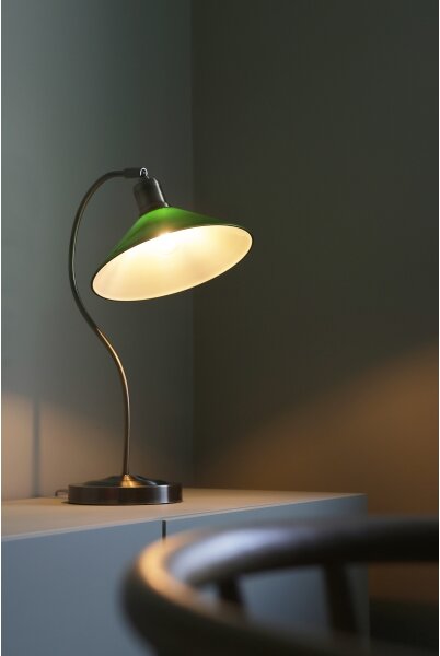 Lampă de masă Markslöjd 108864 VELA 1xE27/40W/230V alamă/verde