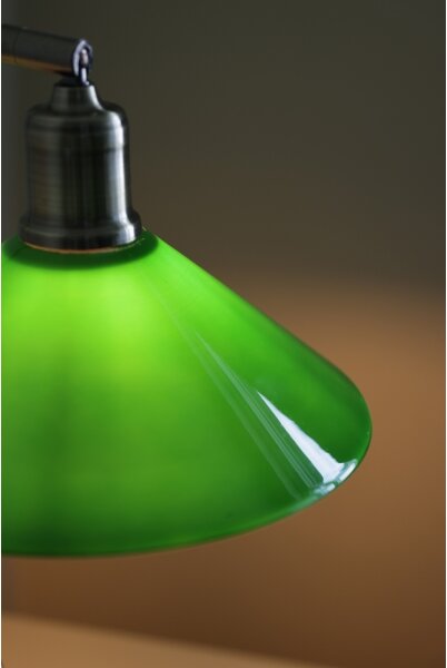 Lampă de masă Markslöjd 108864 VELA 1xE27/40W/230V alamă/verde