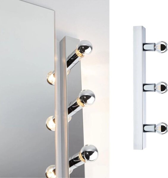 Corp de iluminat pentru oglindă de baie Paulmann 80096 3xE14/40W IP44 REGULA 230V crom