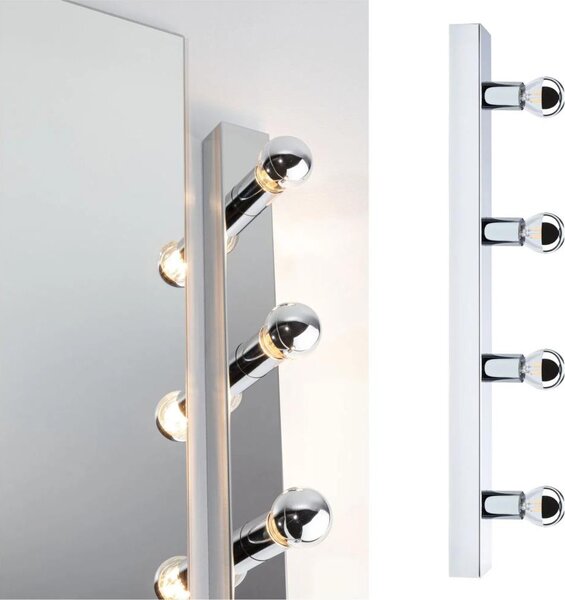 Corp de iluminat pentru oglindă de baie Paulmann 80098 4xE14/40W IP44 REGULA 230V crom