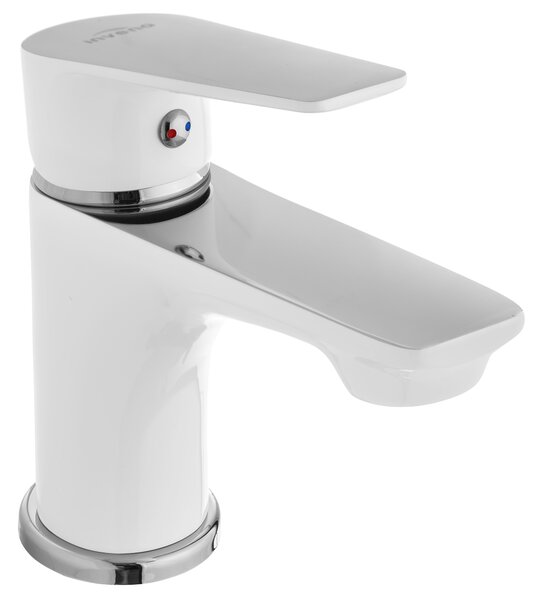 Invena Dokos, baterie chiuveta, alb-crom, INV-BU-19-002-V
