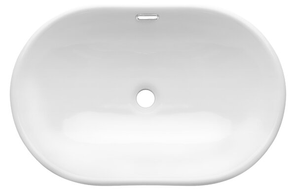 Invena Egina, chiuveta subtop 60x40x18 cm, alb, INV-CE-52-060-W