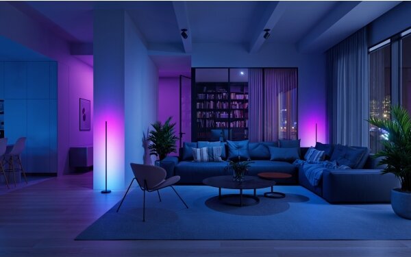 Nanoleaf N7204K02-1FL - Lampă de podea LED RGBW dimabilă LED/22W/230V 2200-6500K Wi-Fi