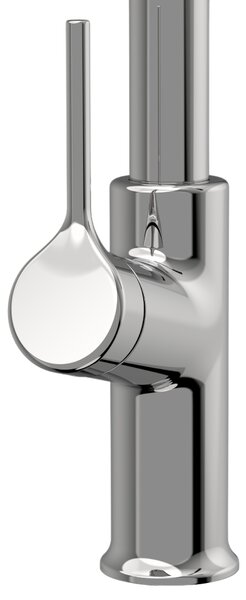 Invena Farsala, baterie pentru chiuveta inalta cu gura extragabila cu 2 functii h-369, crom, INV-BZ-40-L01-S