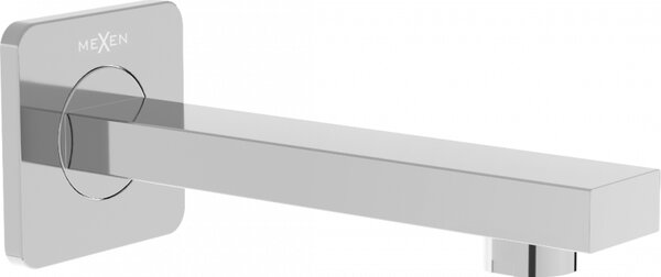 Mexen Cube, robinet de cadă montat pe perete, crom - 79370-00