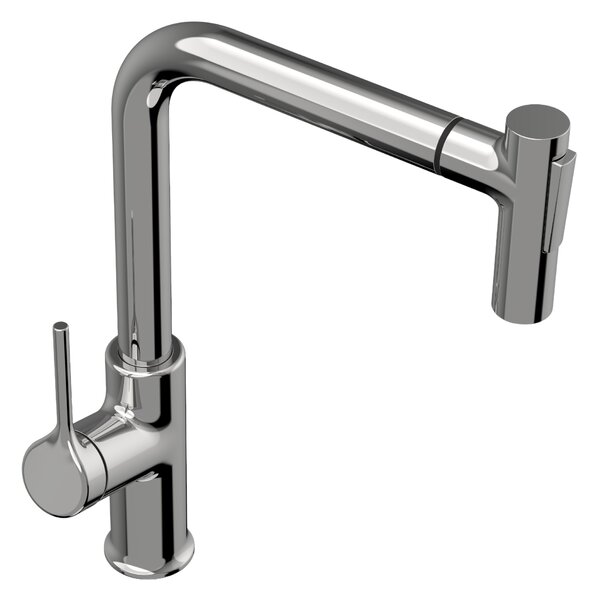 Invena Farsala, baterie pentru chiuveta inalta cu gura extragabila cu 2 functii h-369, crom, INV-BZ-40-L01-S