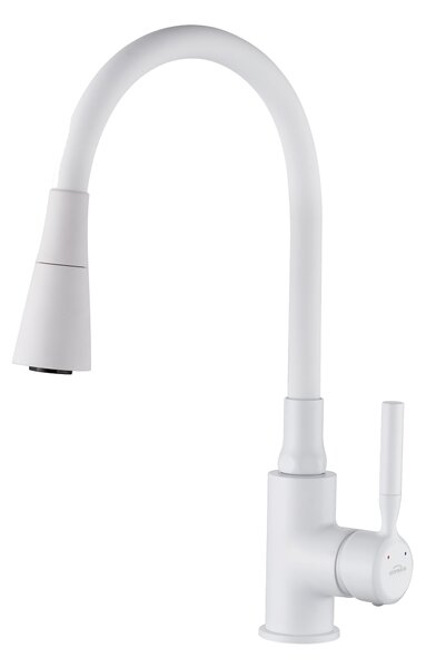 Invena Hula, baterie chiuveta inalta 2 functii, alb, INV-BZ-85-P02-L
