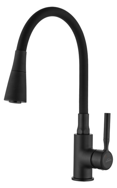 Invena Hula, baterie chiuveta inalta 2 functii, negru, INV-BZ-85-P04-L