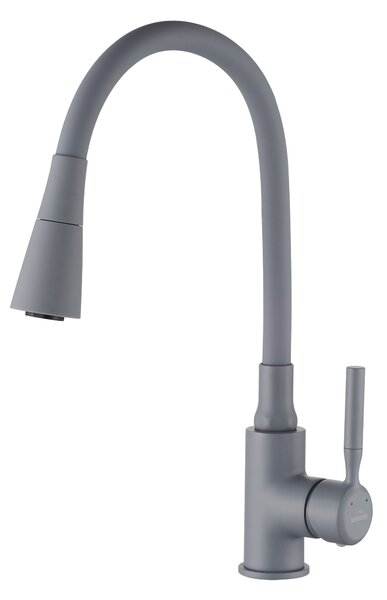 Invena Hula, baterie chiuveta inalta 2 functii, gri, INV-BZ-85-P05-L