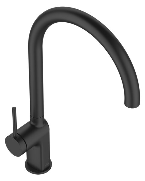Invena Kalitea, baterie chiuveta h-373, negru mat, INV-BZ-72-004-V