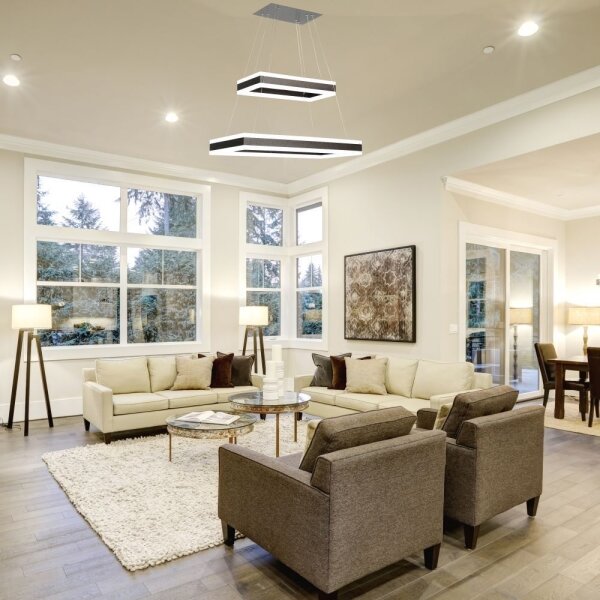 Lustră LED dimabilă pe cablu LED/113W/230V 3000K maro