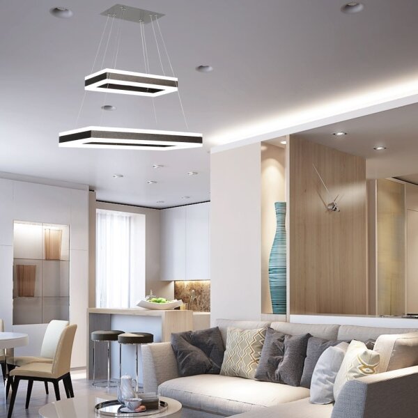 Lustră LED dimabilă pe cablu LED/113W/230V 3000K maro