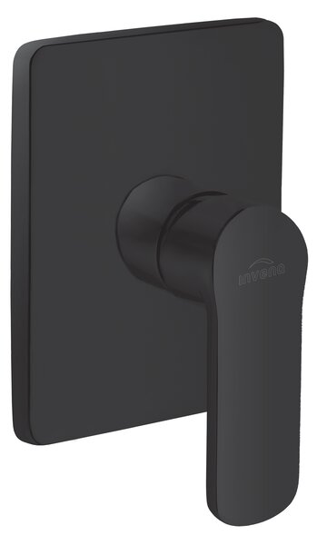Invena Siros, baterie ascunsă 1 ieșire, negru mat, BP-90-4K1-A