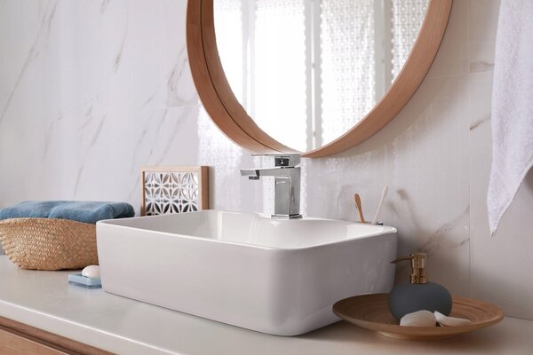Invena Paros, baterie chiuveta, crom, BU-09-001-A