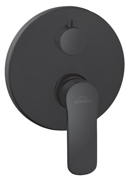 Invena Siros, baterie ascunsă cu 2 ieșiri, negru mat, BP-90-4O2-A
