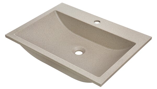 Laveo Albano, chiuveta granit 600x440x122 mm, bej, LAV-VGA1410T