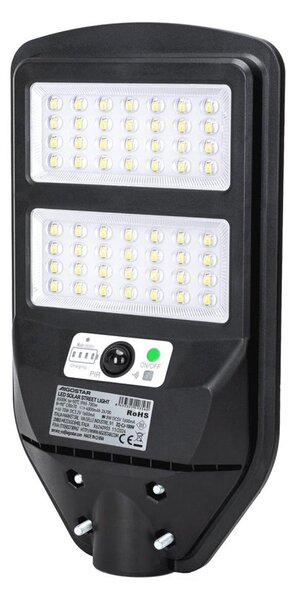Lampă LED stradală solară cu senzor Aigostar LED/70W/3,2V 4000 mAh IP65 6500K + telecomandă