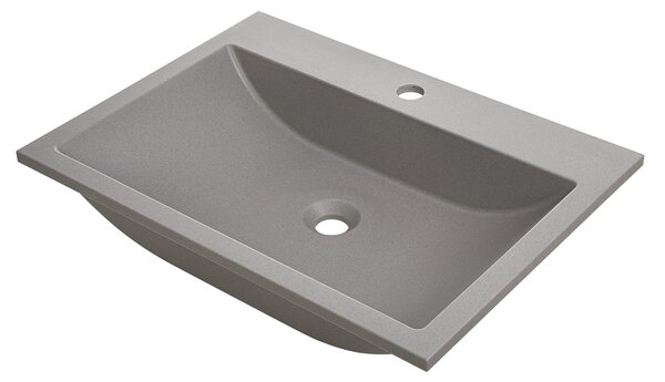 Laveo Albano, chiuveta granit 600x440x122 mm, gri, LAV-VGA1510T