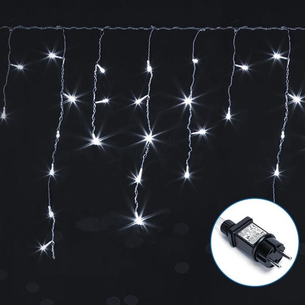 Aigostar -LED Ghirlandă decorativă cu LED pentru exterior 300xLED/6W/230V 15x0,6m IP44 alb rece