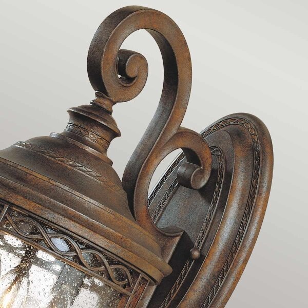 Aplică de exterior Feiss FE-EB2-M-BRB ENGLISH BRIDLE 3xE14/60W/230V IP44