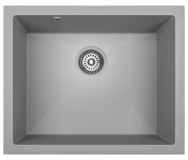 Laveo Ibiza, chiuveta granit cu 1 camera 560x460x220 mm, gri, LAV-SBI_510U