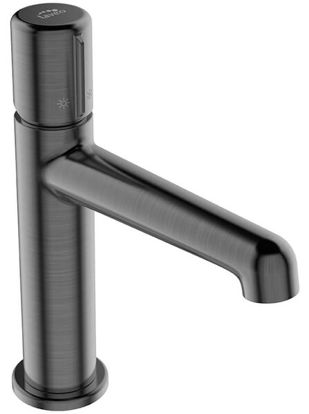 Laveo Pretto, baterie chiuveta h-192 cu dop de scurgere ClickClack, grafit, LAV-BAO_922D