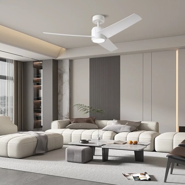 ZEVENTI - Ventilator de tavan ORVIETO LED/18W/230V Wi-Fi Tuya, alb + telecomandă
