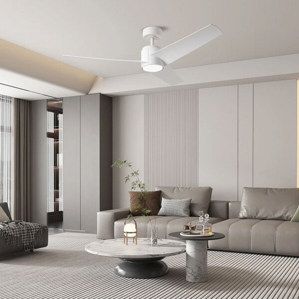 ZEVENTI - Ventilator de tavan ORVIETO LED/18W/230V Wi-Fi Tuya, alb + telecomandă