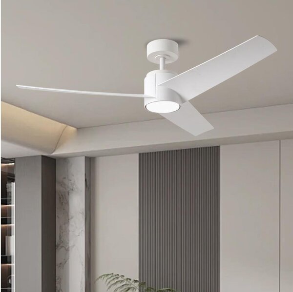 ZEVENTI - Ventilator de tavan ORVIETO LED/18W/230V Wi-Fi Tuya, alb + telecomandă