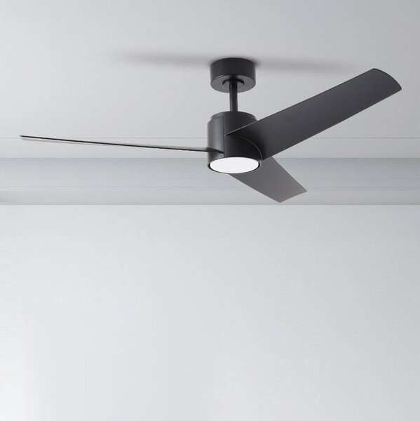 ZEVENTI - Ventilator de tavan cu LED ORVIETO LED/18W/230V Wi-Fi Tuya negru + telecomandă
