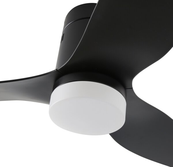 ZEVENTI - Ventilator de tavan LED PADUA LED/18W/230V Wi-Fi Tuya negru + telecomandă
