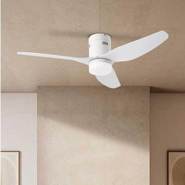 ZEVENTI - Ventilator de tavan LED PADUA LED/18W/230V Wi-Fi Tuya alb + telecomandă