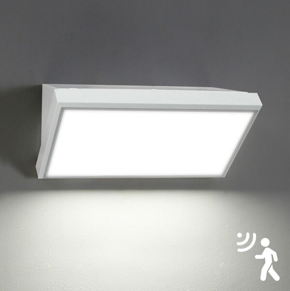 Brilagi-LED Aplică de perete pentru exterior cu senzor TRIANGLE LED/20W/230V alb IP65