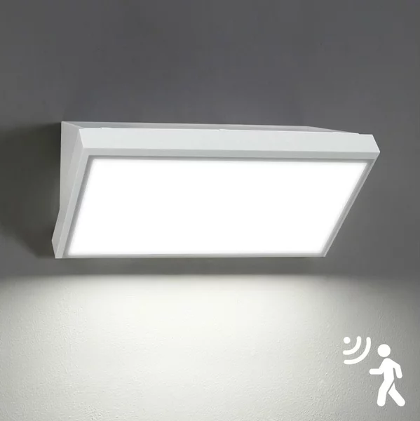 Brilagi-LED Aplică de perete pentru exterior cu senzor TRIANGLE LED/20W/230V alb IP65
