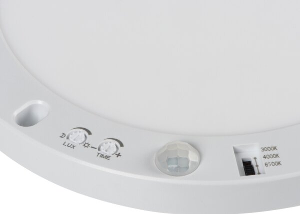Corp de iluminat LED cu senzor 2 în 1 Kanlux 24605 ERGA LED/17W/230V 3000/4000/6500K alb
